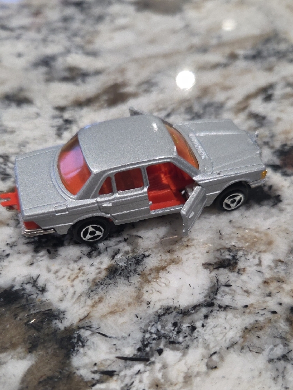 Vintage Majorette diecast silver Mercedes-Benz 45 - Picture 2 of 4